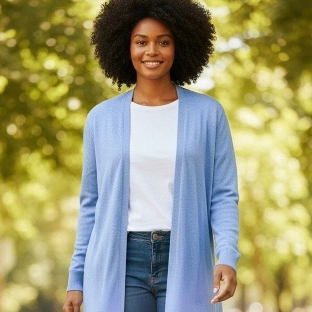 Lane Bryant Open Cardigan in periwinkle blue size 18/20 NWT